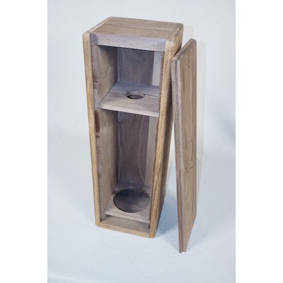 Quintessa Winery Logo Wine Bottle Wood Case Box Storage Crate RARE 2019 "bird" - Picture 8 of 13